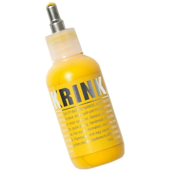 Krink K-66 Steel Tip Paint Marker, Yellow