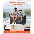 thumbnail image 4 of VEVOR 90Gal Outdoor Storage Bench, PE Rattan Deck Box for Patio & Garden, Outdoor Seat & Storage, 4 of 9