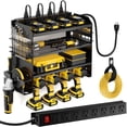 thumbnail image 1 of Organizador de herramientas eléctricas POKIPO para montaje en pared con regleta de 8 tomas, 1 of 6