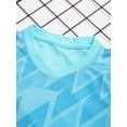 thumbnail image 5 of Sinleey Kids Boys Football Training Uniform Soccer Jersey Short Sleeve Shirts with Drawstring Mesh Sky Blue S, 5 of 7