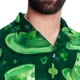thumbnail image 5 of Saint Patrick's Day Men's Short Sleeve Shirts, Casual, Printed, Button Down Short, Summer Beach Shirts, Unisex, 5 of 6