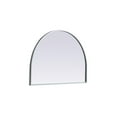 thumbnail image 5 of Elegant Decor Metal Frame Arch Mirror 33x24 Inch in Silver, 5 of 10