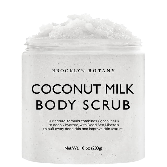 Exfoliante Corporal Brooklyn Botany Leche de Coco Natural Anticelulítico 10 Onzas
