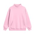 thumbnail image 7 of Winter Sweatshirts for Women Solid Color Long Sleeve Casual Fashion Loose Turtleneck Pullover Cozy Trendy Pullover Sweatshirts with Pockets, 7 of 7