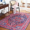 thumbnail image 3 of SAFAVIEH Tucson Lennart Traditional Machine Washable Area Rug, 6' x 9', Navy/Red, 3 of 9