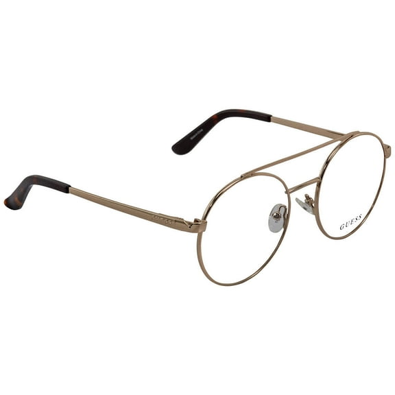 Guess Ladies Gold Tone Pilot Eyeglass Frames GU271403250
