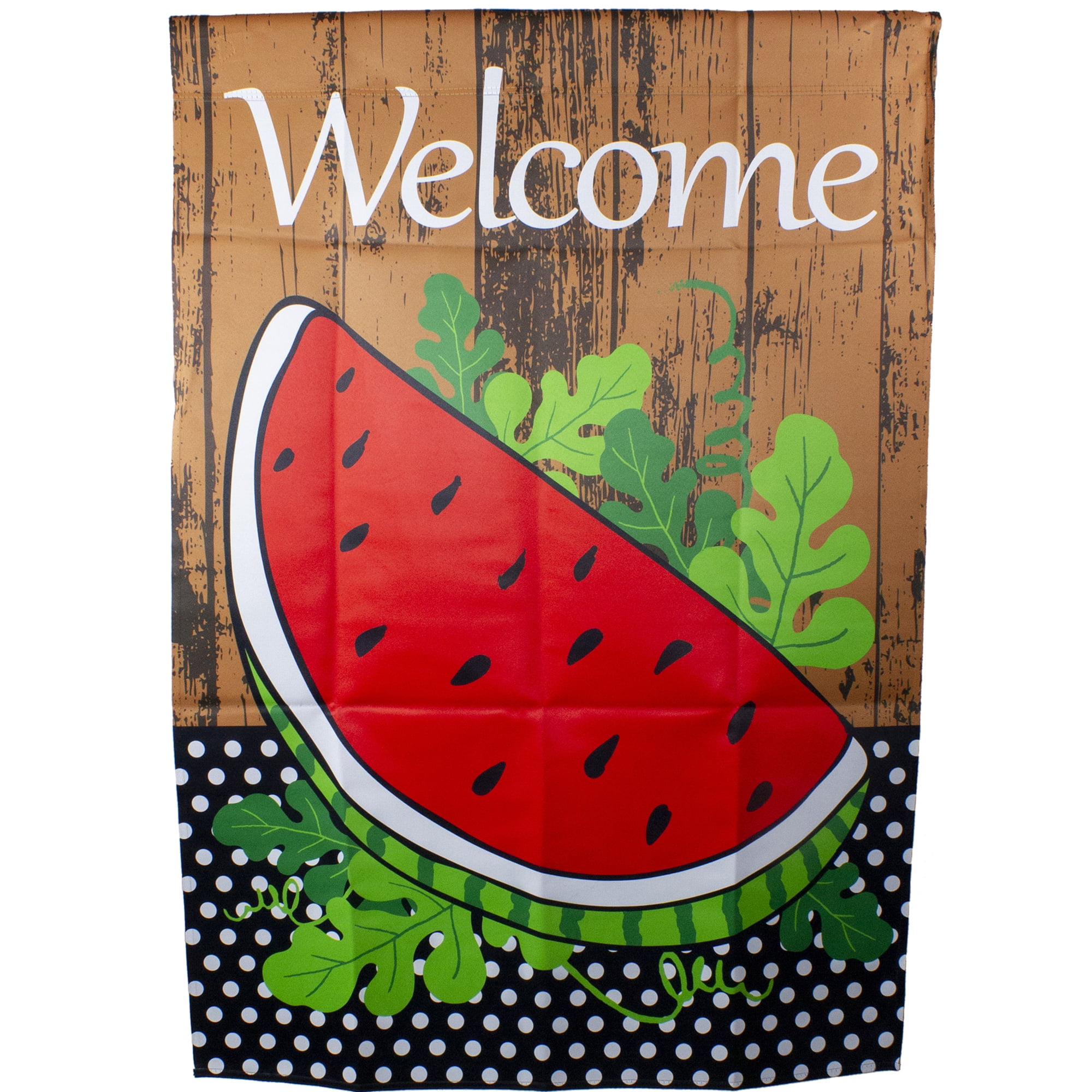 Welcome Watermelon Slice Spring Outdoor House Flag 28" x 40"