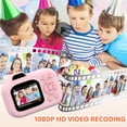 thumbnail image 3 of Cámara de Impresión Instantánea para Niños y Niñas, Minicámara Digital de 1080P con Doble Lente, Impresión Fotográfica, Papel Térmico B, 3 of 5