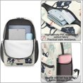 thumbnail image 4 of French Bulldog and Anchor Cream 17" School Backpacks for Teens,Waterproof Oxford Fabric,S-Shape Padded Straps for School,Travel,Hiking,Camping, 4 of 6
