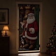 thumbnail image 4 of Miwamany Christmas Decorations Indoor Outdoor, Quilted Christmas Door Curtain with Santa Claus, Holiday Door Banner for Front Door Home Party, 4 of 6