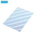 thumbnail image 3 of Unique Bargains A5 Holographic Cardstock, 20 Pack Metallic Iridescent Mirror Paper Sticker Foil Board, Style 1, 3 of 6