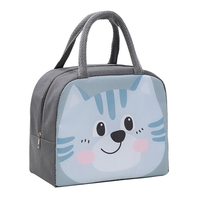 CSChome Reusable Lunch Bag Lunch Box Portable Fridge Thermal Lunch Box Container with Handle Zipper Closure Waterproof Cooler Pouch