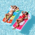 thumbnail image 4 of Radeau de Piscine Gonflable 39 x 72 Pouces Radeau Gonflable Piscine Plage Lit Flottant, 4 of 4