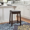 thumbnail image 2 of Riverbay Furniture 26" Transitional Wood/Faux Leather Counter Stool in Brown, 2 of 10