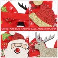 thumbnail image 3 of HOOWIFFY 4-Pack Red Fabric Hair Clips Festive Christmas Party Accessories for Women and Girls, 3 of 5