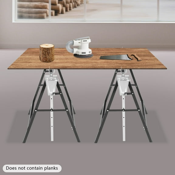 2-Pack Saw Horses Folding Saw Horse, Height Adjustable Saw Horse for Woodworking