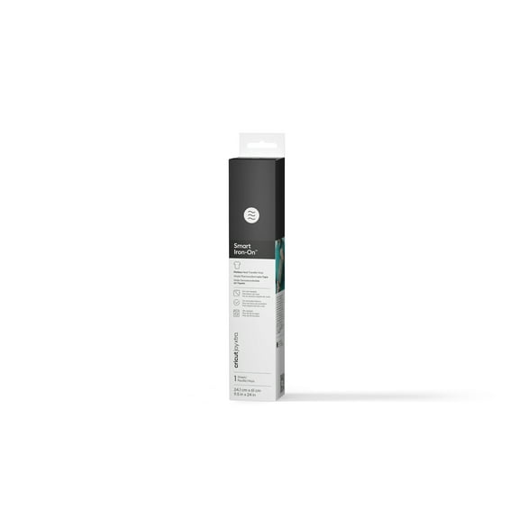 Cricut Joy Xtra™ Smart Iron-On™ Vinyl Heat Transfer Vinyl (24 in), 9.5" x 24", Black