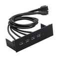 thumbnail image 3 of 5.25" Front Panel Optical Drive Front Panel,Multifunction,High Speed USB Hubs Plug and Play USB Front Panel Adapter ,Computer Expansion Board 4 Ports USB 3.0, 3 of 8