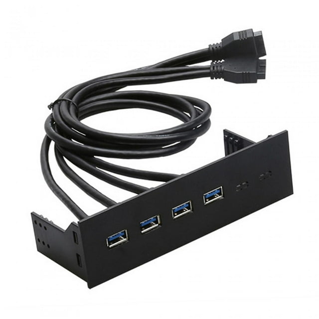 tredstone 5.25 inch USB Front Panel Hub Front Optical 4 2.0 USB Panel Drive PC Ports Case for Computer 4 Ports USB 3.0 163x105x53mm