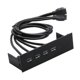 thumbnail image 3 of Concentrador de panel frontal USB de 5,25 pulgadas Concentradores USB Panel frontal de PC Multifunción Alta velocidad 4 puertos USB 3.0, 3 of 6