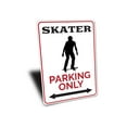 thumbnail image 3 of Skater Parking Only Novelty Sign, Metal Wall Decor - 10x14 inches, 3 of 4