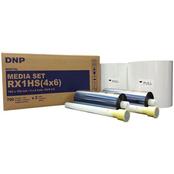 Soporte de impresión DNP DS-RX1HS 4x6 para 1400 impresiones con cintas de tinta