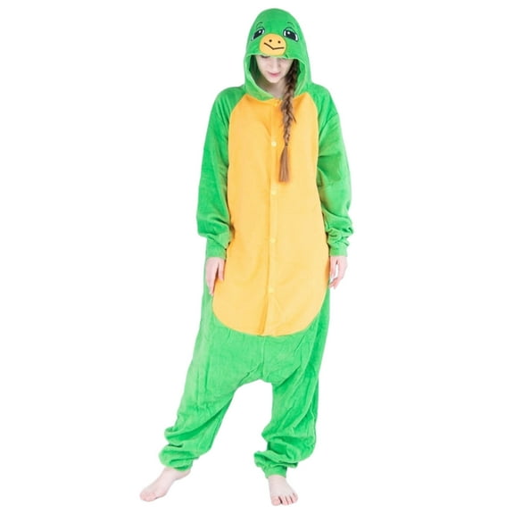 purcolt Unisex Onesie Pajamas, Flannel Animal Cosplay Suit One Piece Halloween Costume Sleepwear Homewear Christmas Party Pajamas