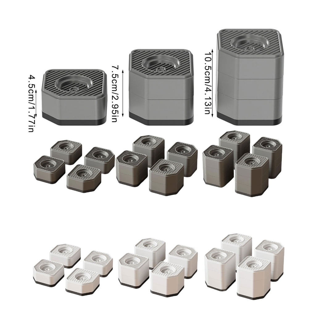 4Pcs Anti Vibration Feet Pad Rubber Mat Quiet Washing Machine Refrigerator Support Damper Washer Stand Replacement