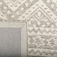 thumbnail image 4 of SAFAVIEH Micro-Loop Regis Geometric Aztec Wool Area Rug, Grey/Ivory, 5' x 5' Square, 4 of 7