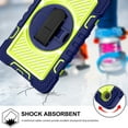 thumbnail image 6 of Dteck for Samsung Galaxy Tab A 8.4" Case 2020 with Crossbody Shoulder Strap, 360 Rotating Hand Strap& Stand, Heavy Duty Child Proof Shockproof Case for SM-T307/T307U, Green, 6 of 8