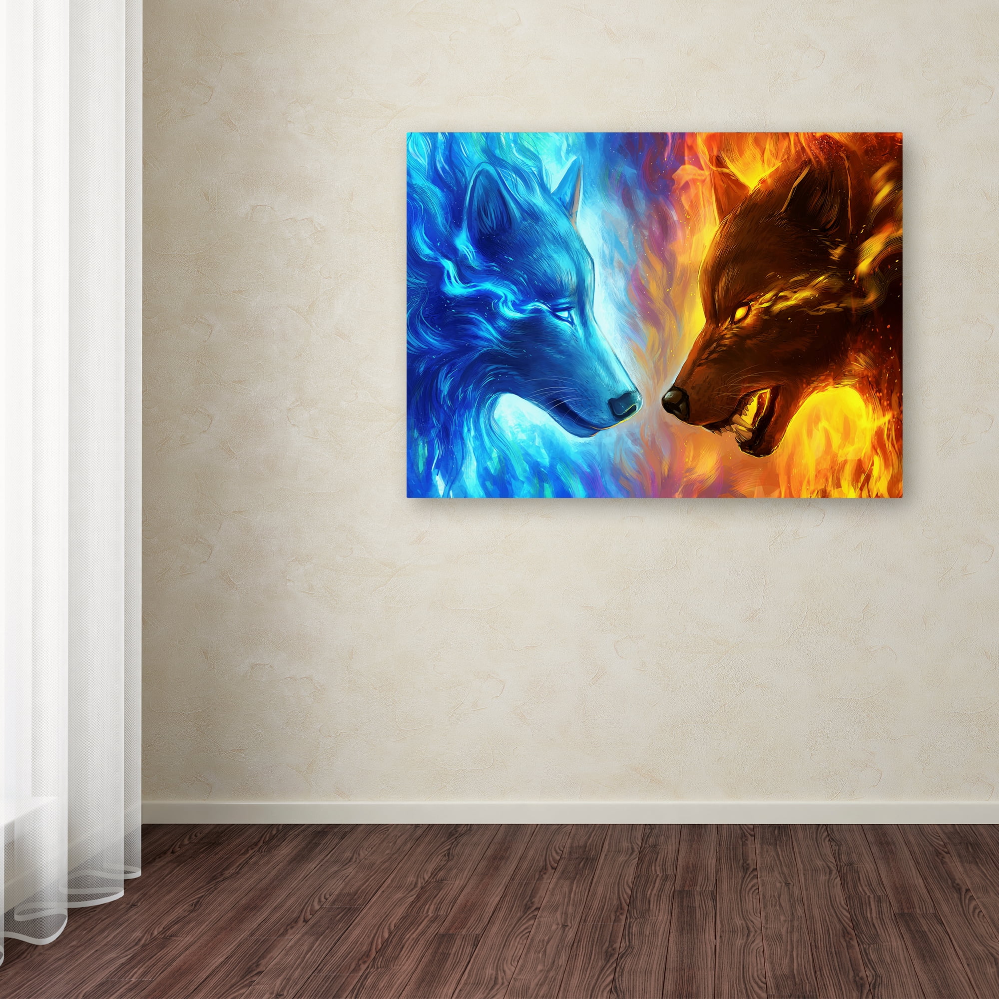 JoJoesArt 'Fire and Ice' Canvas Art