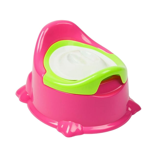 Baby Potty, Kids Training Toilet Seat, with Handle Trainer Non Slip Stable , red