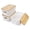 White, variant on Plastic Storage Baskets with Bamboo Lid Storage Containers with Handle Stackable Storage Bins: Storage Baskets for Organizing Shelves Drawers Desktop Closet Playroom Office, 3 Pack, Gray