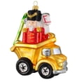 thumbnail image 2 of Yellow Dump Truck Full of Presents Polish Glass Christmas Tree Ornament Poland, 2 of 3