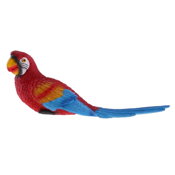 20 De Resina Gran Modelo De Aves De Estatuil Juguetes Para Jardín Ornamento arte Decoración Decoración Colgante De CUTICAT Ornamento de loros realistas