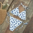 thumbnail image 4 of QLEICOM Womens Swimsuits Tummy Control Plus Size Swimsuit Coverup Two Piece Butterfly Print Split Sets Plus Size Beachwear Swimsuit Bikini White L, 4 of 7
