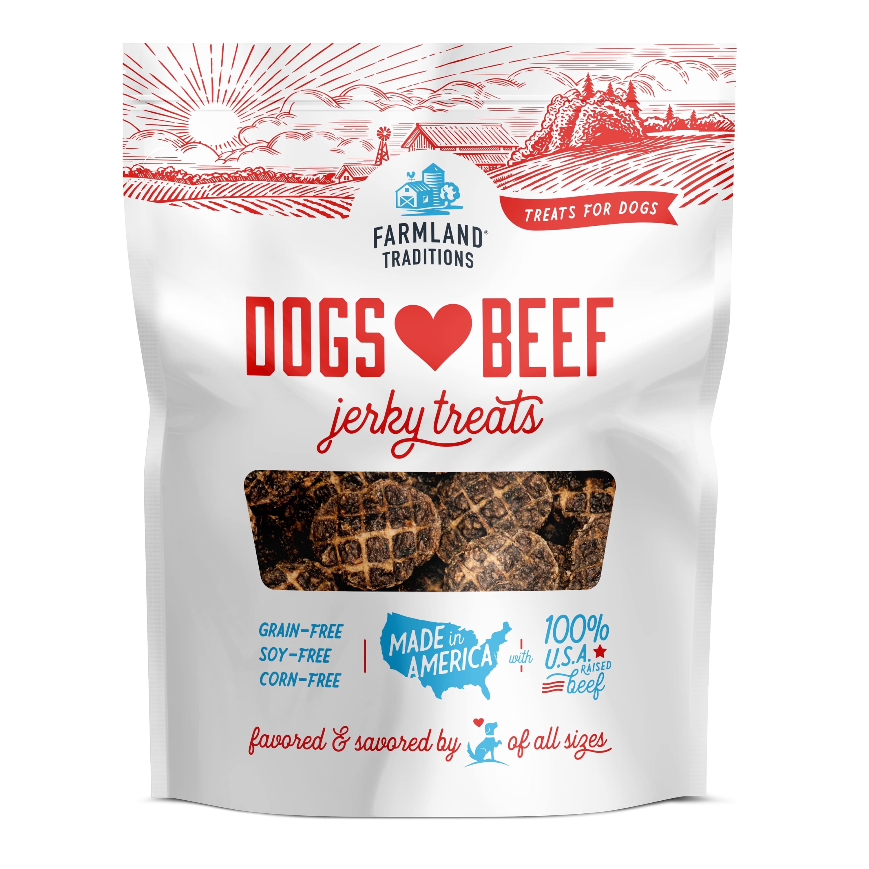 Farmland Traditions Dogs Love Chicken Jerky Dog Treats with Only 3