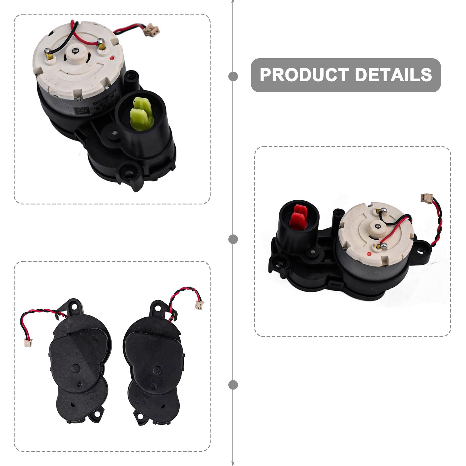 chengsi 1SET Right+Left Side Brush Motor For Ecovacs For Deebot Ozmo950/ 920/n8/n8 Pro/t9/t8 Robot Cleaner Vacuum Cleaner Accessories