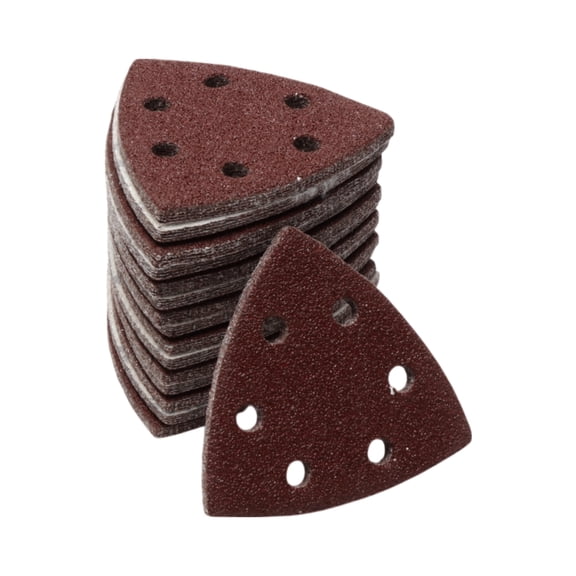Unique Bargains Mouse Sander Sandpaper Mouse Hook and Loop Sander Pads 90x90mm Red 80 Pcs 40 Grit Efficient Grinding and Polishing Automobile Manufacturing and Repair