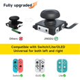 thumbnail image 2 of JINGDU Switch Joycon Joystick Replacement Kit, Hall Joystick Compatible with Switch/ OLED/ Lite, Joycon Controller Thumb Stick Repair Tool Kit (Black-2 Pack), 2 of 5