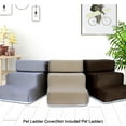 thumbnail image 4 of Pet Ladder Cover Detachable Comfortable Faux Leather Non-slip Dog Ramp Stairs Case for Puppy, 4 of 8