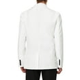 thumbnail image 3 of INSPIRE CHIC Men's Coat Slim Fit Blazer Single Breasted One Button Formal Coat M White, 3 of 7