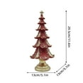 thumbnail image 3 of Gold-Plated Christmas Tree Figurine, Elegant Resin Holiday Decoration Ornament for Table, Shelf & Home Festive Display, 3 of 5