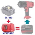 thumbnail image 5 of MT18SNAP Adapter Converter for 18V Lithium Battery Convert to for Snap on 18V CTB8185 CTB7185 CTB8187 Tool, 5 of 5