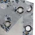 thumbnail image 4 of Ambesonne Vintage Grommet Curtain, Art Flowers Romantic Summer, 50"x120", Pale Blue Grey and Marigold, 4 of 5