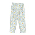 thumbnail image 5 of Goofa Daisies Flowers Printed Soft Pajama Pants for Women, Wide Leg Comfy Casual Lounge Yoga Pants-X-Large, 5 of 9