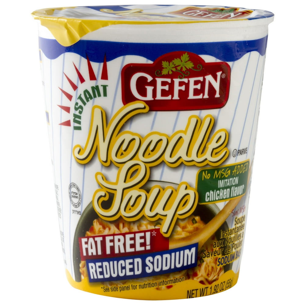 GEFEN Low Sodium No MSG Chicken Noodle Soup Cup, 1.92 oz