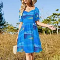thumbnail image 3 of Blue Skies and Sandy Shores Sleeveless Dress evening dress woman women evening dress evening dresses ladies, 3 of 6