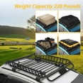 thumbnail image 5 of M optimized Roof Rack Cargo Basket 220 LBS Capacity 50" x 38" x 6.3" Heavy Duty Car Top Holder for Pick Up and Trucks SUV, 5 of 9