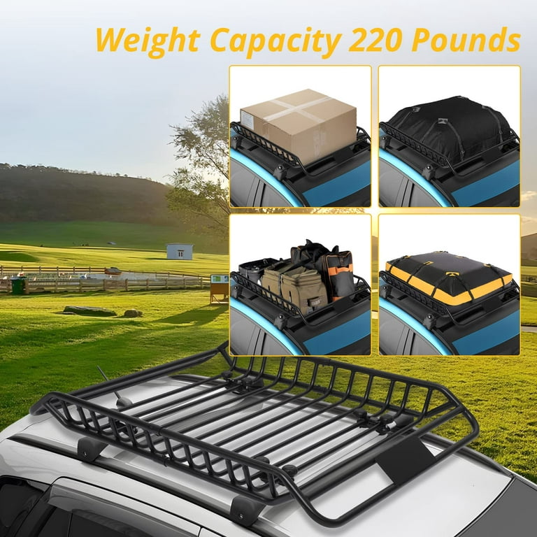 150 Lb. Capacity Roof-Mounted Steel Cargo Carrier